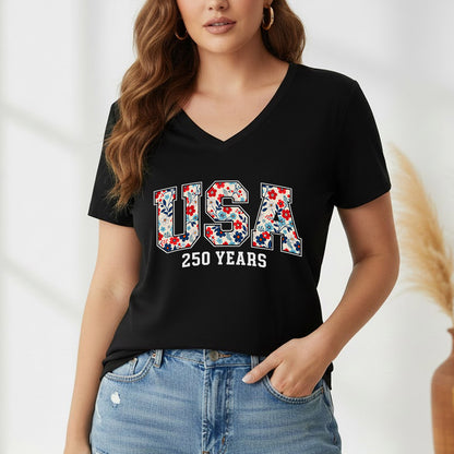 Happy 250 Years Birthday USA Shirt | Patriotic 4th of July 1776–2026 T-Shirt
