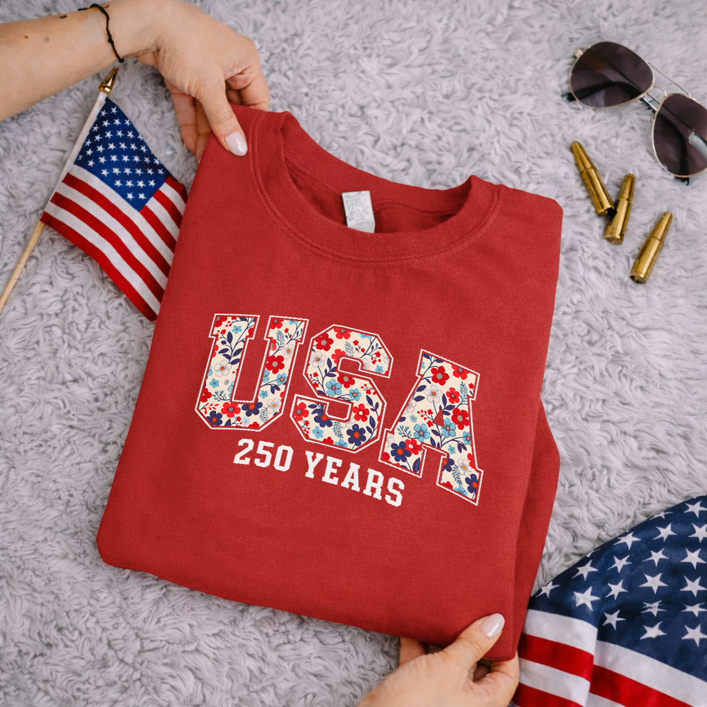 Happy 250 Years Birthday USA Shirt | Patriotic 4th of July 1776–2026 T-Shirt