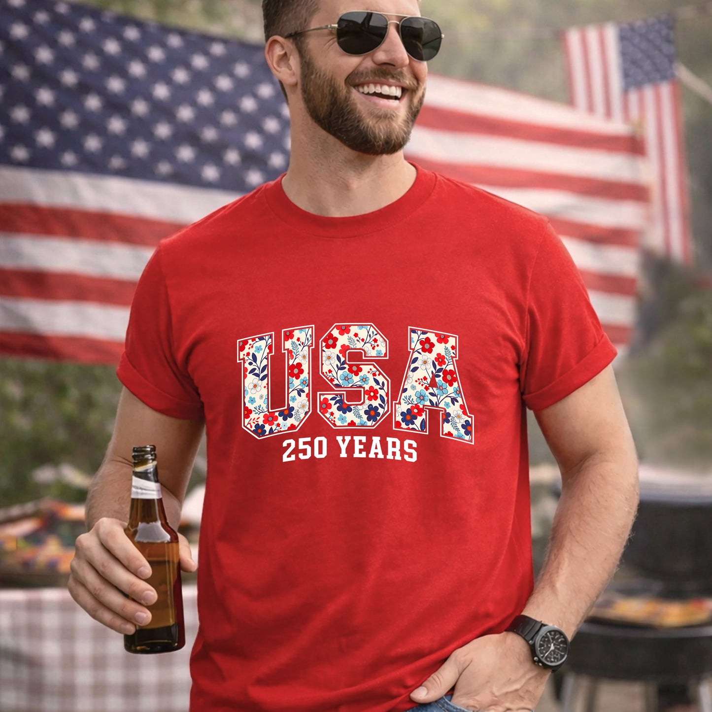 Happy 250 Years Birthday USA Shirt | Patriotic 4th of July 1776–2026 T-Shirt