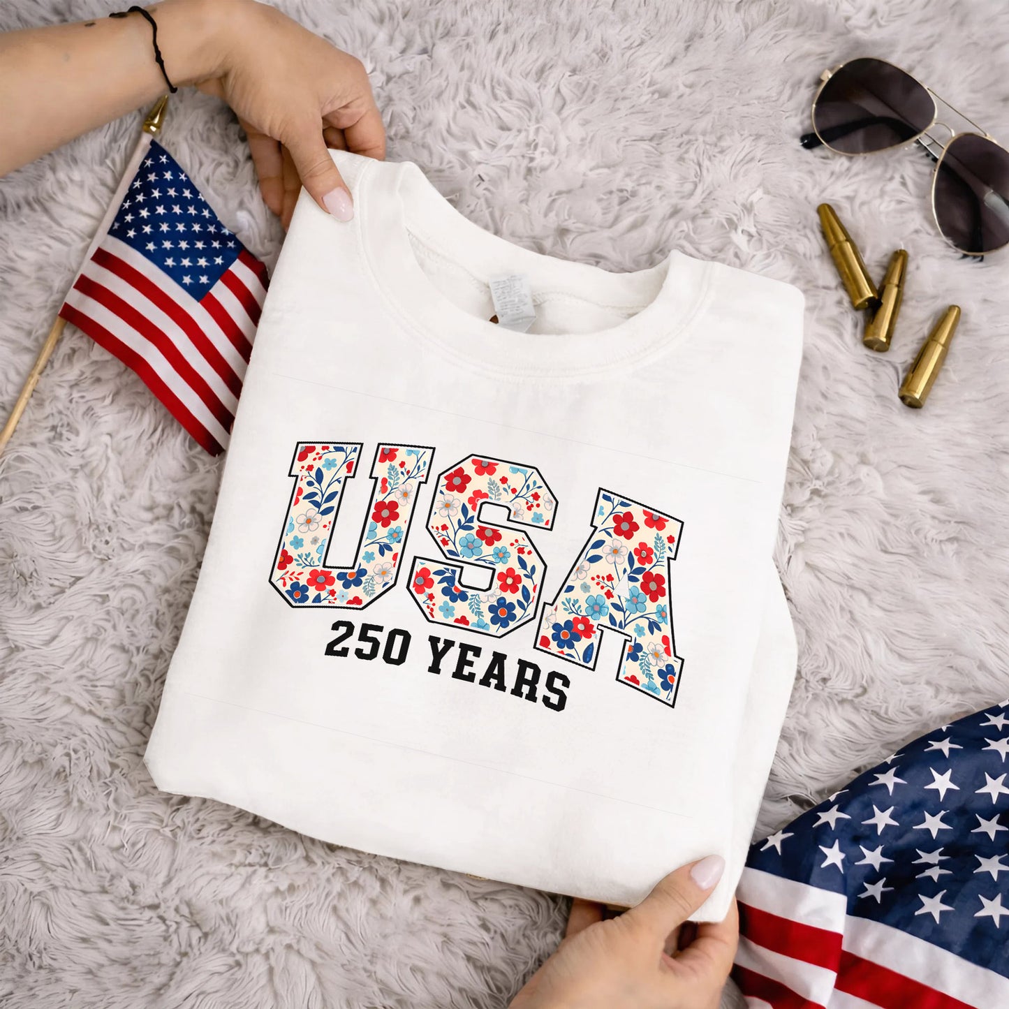 Happy 250 Years Birthday USA Shirt | Patriotic 4th of July 1776–2026 T-Shirt