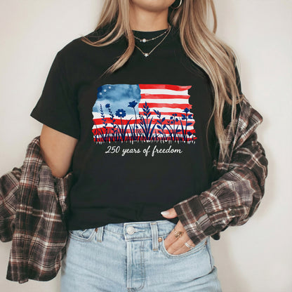 Happy 250 Years Birthday USA Shirt | Patriotic 4th of July 1776–2026 T-Shirt