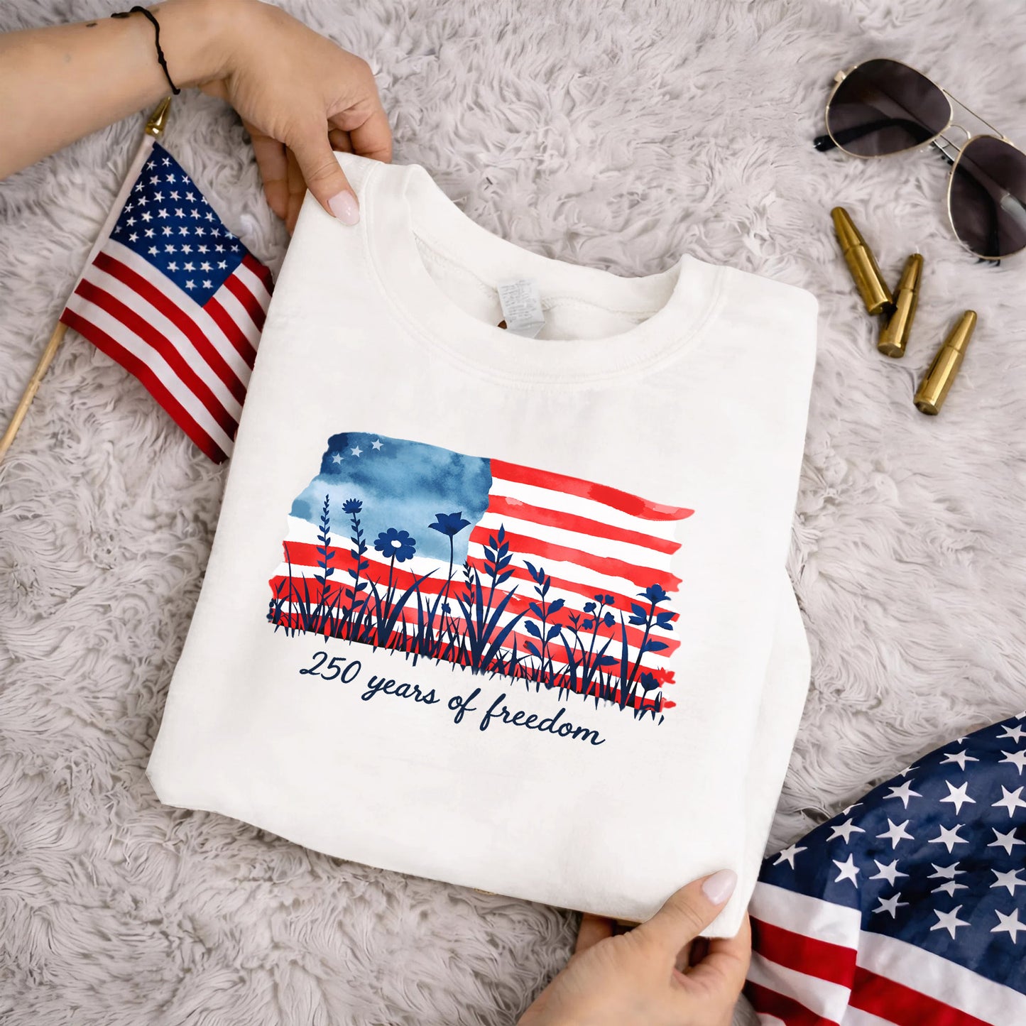 Happy 250 Years Birthday USA Shirt | Patriotic 4th of July 1776–2026 T-Shirt