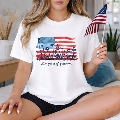 Happy 250 Years Birthday USA Shirt | Patriotic 4th of July 1776–2026 T-Shirt
