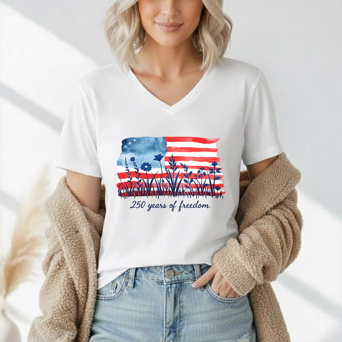 Happy 250 Years Birthday USA Shirt | Patriotic 4th of July 1776–2026 T-Shirt
