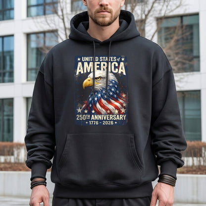 Happy 250 Years Birthday USA Shirt | Patriotic 4th of July 1776–2026 T-Shirt