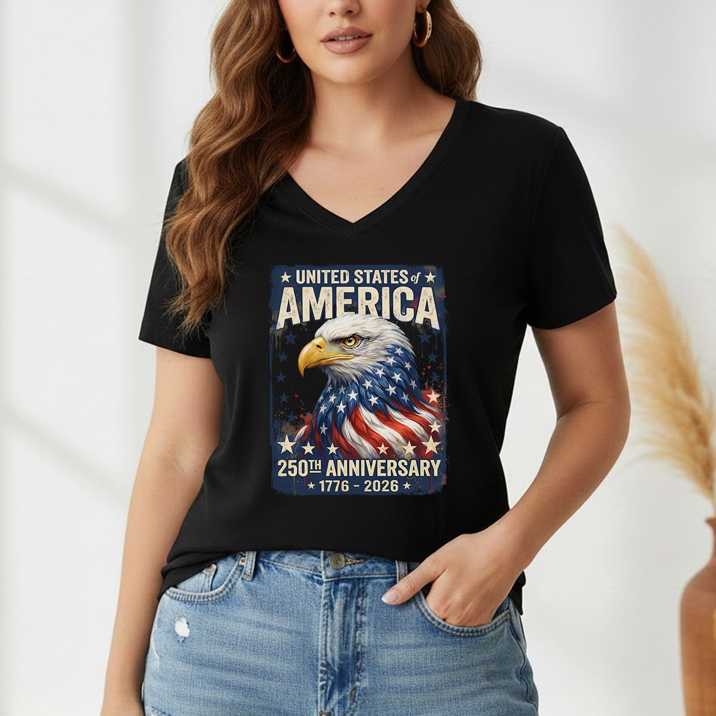 Happy 250 Years Birthday USA Shirt | Patriotic 4th of July 1776–2026 T-Shirt