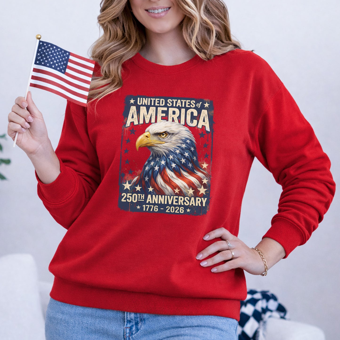 Happy 250 Years Birthday USA Shirt | Patriotic 4th of July 1776–2026 T-Shirt