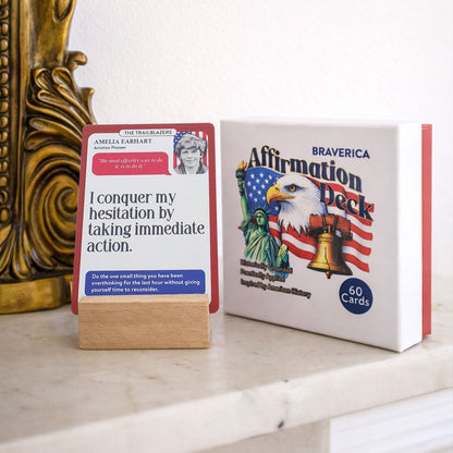 Historical Affirmation Deck - Live the Lessons of History Built From 60 American Historical Figures