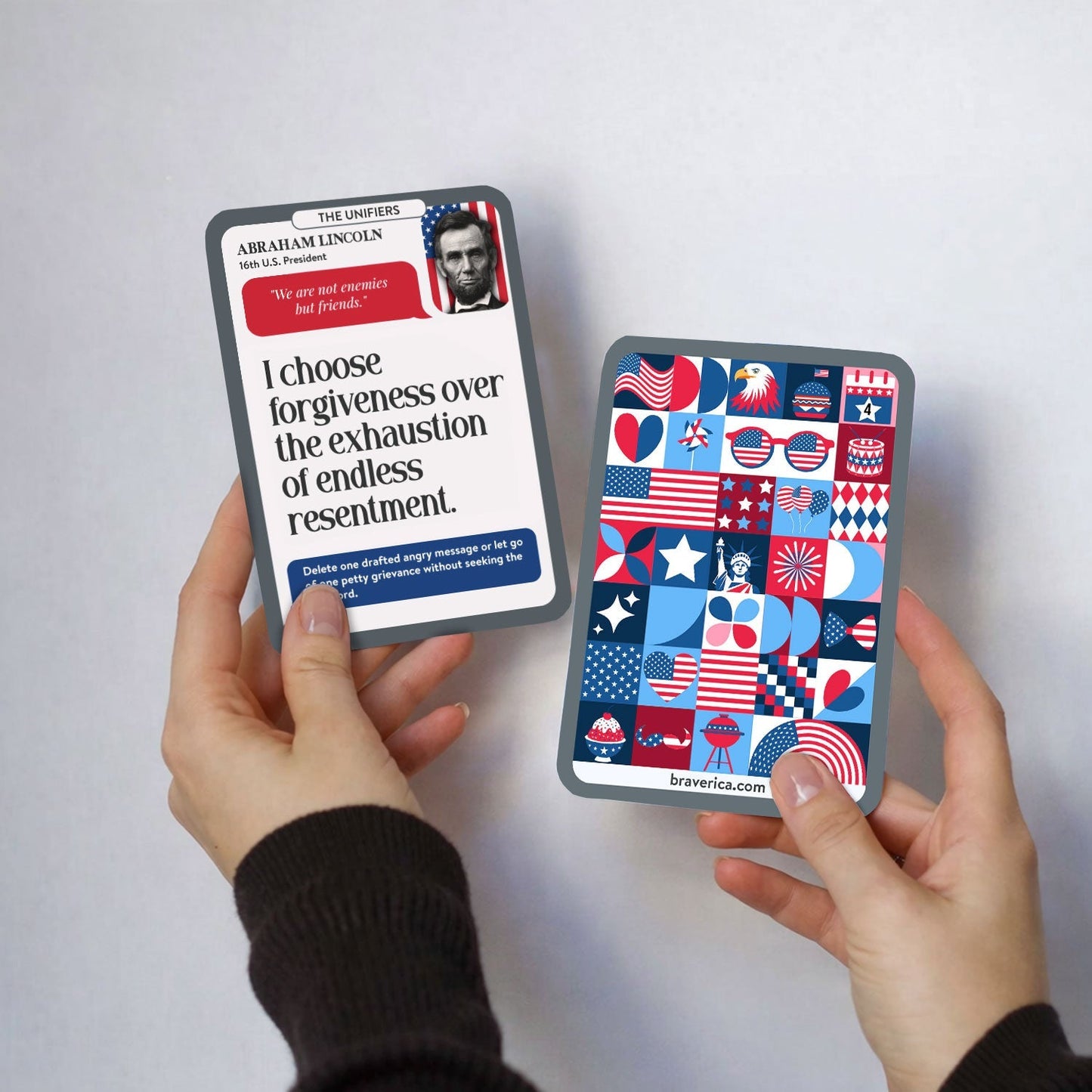 Historical Affirmation Deck - Live the Lessons of History Built From 60 American Historical Figures