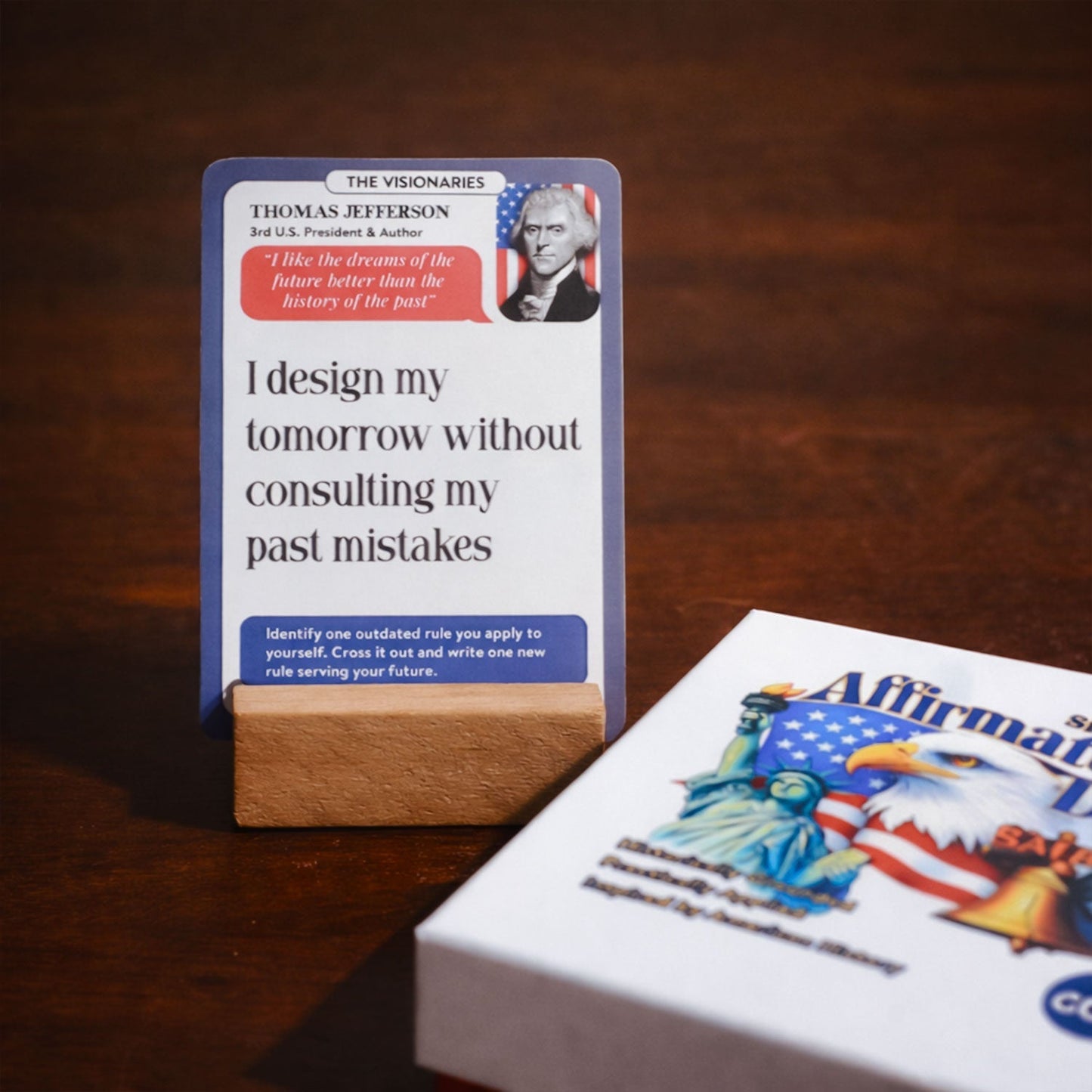 Historical Affirmation Deck - Live the Lessons of History Built From 60 American Historical Figures