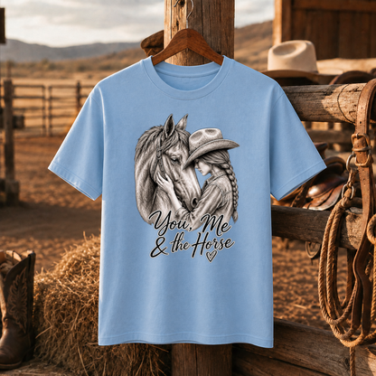 Cowgirl Horse Shirt, Western Horse Lover Tee, Equestrian Gift for Women -Unisex Tshirt /Hoodie/Sweatshirt