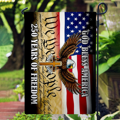 Patriotic 250th Anniversary 1776 2026 United States of America Semiquincentennial Grommet Flag