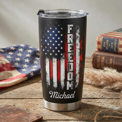 Personalized 250 Years USA Tumbler for Proud Americans We The People  1776 2026