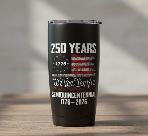 250 Years USA Tumbler for Proud Americans We The People  1776 2026