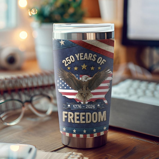 250 Years USA Tumbler for Proud Americans We The People  1776 2026