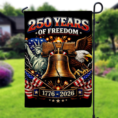 USA 250th Anniversary Garden Flag | Personalized American Pride Yard Flag | We The People Patriotic Outdoor Flag| Independence Day 1776–2026