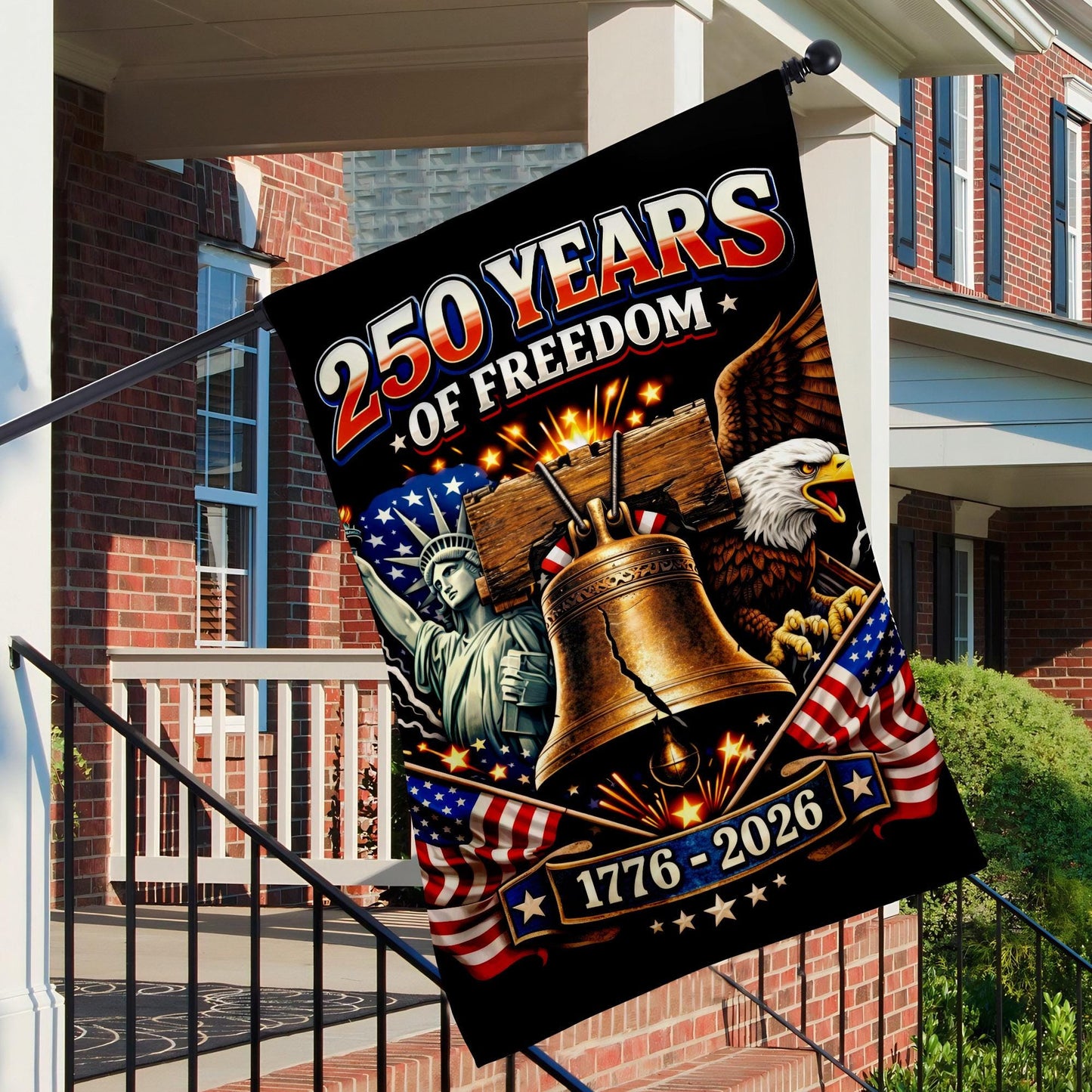 USA 250th Anniversary Garden Flag | Personalized American Pride Yard Flag | We The People Patriotic Outdoor Flag| Independence Day 1776–2026