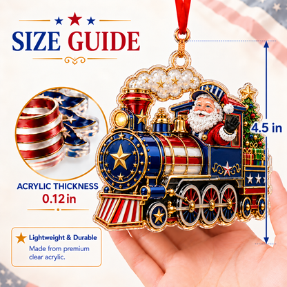 250th Anniversary Christmas Ornament Santa Train.