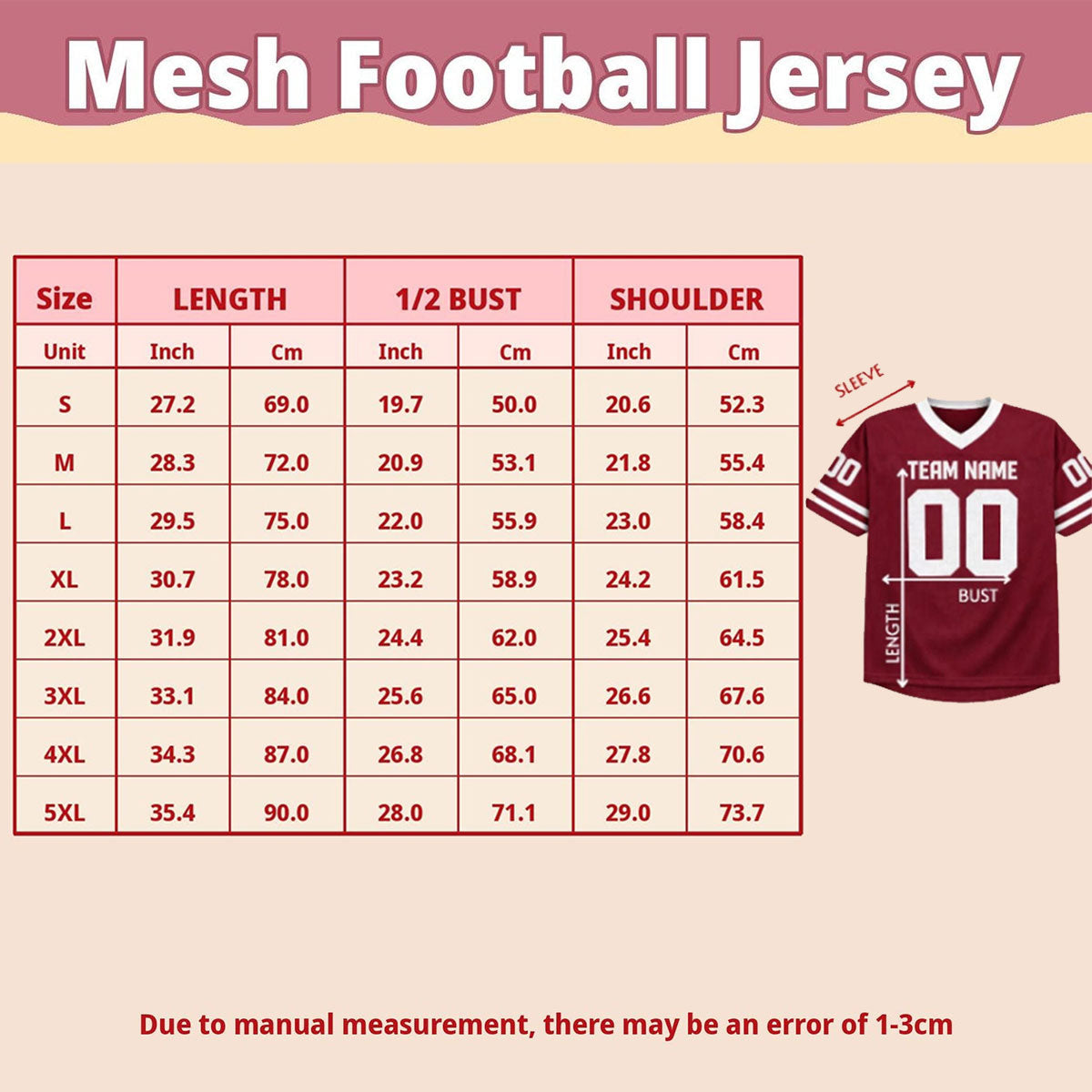Custom Teacher Mesh Football Jersey, Personalized Name & Number Shirt