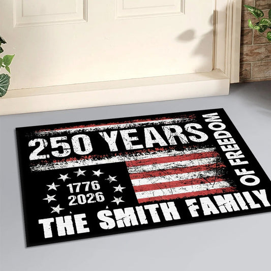 Personalized Doormat - America 250th Gifts for Family